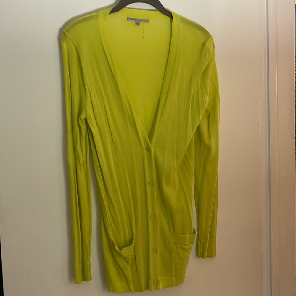 GAP Lime Green Lightweight Button Cardigan